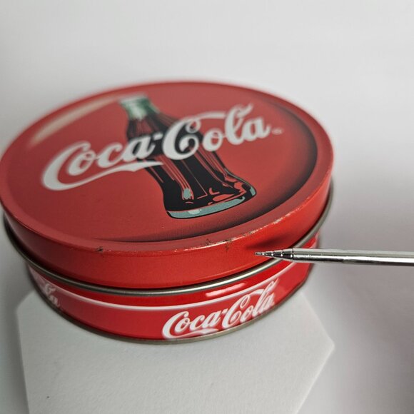 Vintage 1999 Coca-Cola Collectible Tin Coaster Set Pilot, Astronaut, Mom, Child - Picture 12 of 16